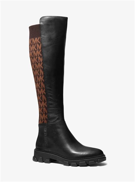 ridley boots michael kors|ridley leather and logo boot.